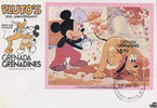 Grenada Grenada-Grenadines 1981 FDC - Disneyblock, Pluto -