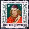 Österreich Österreich ** 1977 - 3 S - 600. Geburtstag von Oswald von Wolkenstein -