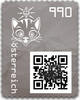9,90 - Crypto stamp mit intaktem Sicherheitsetikett - KATZE - SCHWARZ - Österreich o 2021 -
