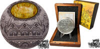 Niue Neuseeländische Verwaltung 5 Dollar 5 Dollar 2016 - Amber Art Baroque - Niue - OVP -