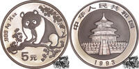 5 Yuan 5 Yuan 1993 - Panda auf dünnen Ast -