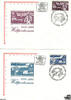 Österreich Österreich FDC 1974 - 2 S - 100 Jahre Weltpostverein UPU - Satz (2 W.) (2 Kuverts) -