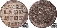 2 Kreuzer 1/2 Landbatzen 1692 - Salzburg -