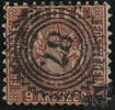 Baden 9 Kreuzer, braun, Zackenkranzstempel 87, sign. M. Brettl Nr. 15 a -