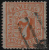 Hamburg Nr. 17 o - 7 Schilling, orange, min. Mängel, gepr. G. Lange -