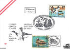 Österreich FDC 2001 - S 7,00 - Jagd und Umwelt - E.-K. SStp. UNO Wien 1400 Wien und 1150 Wien -