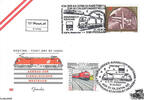Österreich FDC 2001 - 7 S Viergleisiger Ausbau der Westbahn - E.-K. SStp. 4300 St. Valentin und 3380 Pöchlarn (21.10.2000) -