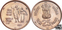 Indien 25 Rupees 25 Paise 1981 - Bauer und Bäuerin -