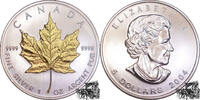 Kanada 5 Dollar 5 Dollar 2004 Maple Leaf, Goldapplikation -