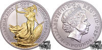 Grossbritannien 2 Pfund 2 Pfund 2004 - Britannia, Goldapplikation -