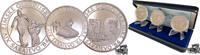 100, 250 und 500 Dinar 100, 250 und 500 Dinar 1983 - Sarajevo - Yugoslawien - im Etui mit Zertifikat -