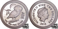 Niue Neuseeländische Verwaltung 2 Dollar 2 Dollar 2018 - Eule von Athen -