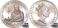 Cook-Inseln Neuseeländische Verwaltung 50 Dollar 50 Dollar 1992 - 500 Jahre Amerika, Juan Ponce de Leon -