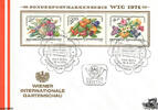 Österreich Österreich FDC 1974 - 2 S-4 S - Wiener Internationale Gartenschau WIG 1974 - Satz -