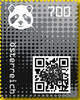 7,00 - Crypto stamp mit intaktem Sicherheitsetikett - PANDA - schwarz - 6 stelliger Code - Österreich ** 2020 -
