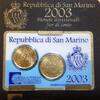0,20 + 0,50 Euro Mini-KMS 0,20+0,50 € 2003 San Marino -