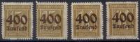 Deutsches Reich, Inflationsausgabe - Nr.297-300 ** -