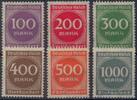 Deutsches Reich, Inflationsausgabe - Nr.268-273 ** -