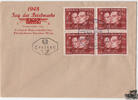 Österreich - Nr. 940 Weihnachten 1948 Viererblock auf FDC -