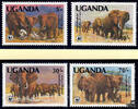 Uganda Uganda 1983 ** - 5-70 Sh - Weltweiter Naturschutz: Afrikanischer Elefant - Satz -
