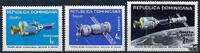 Dominikanische Rep. 1975 ** - 1 C-2 P - Amerikanisch-sowjetisches Raumfahrtunternehmen Apollo-Sojus - Satz -