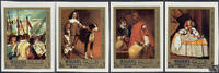 Vereinigte Arabische Emirate Ajman-Manama 1968 ** - 2 x 1 + 2 x 2 R - Gemälde des spanischen Malers Diego Rodriguez de Silva y Velázquez (1599–1660) - Satz -
