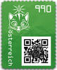 9,90 - Crypto stamp mit intaktem Sicherheitsetikett - KATZE - GRÜN - Österreich ** 2021 -