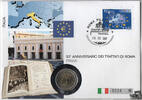 Italien 2 Euro Numisbrief Italien - 2 Euro 50 J. Römische Verträge -