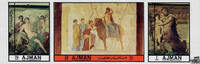 Vereinigte Arabische Emirate Ajman 1972 ** - 2-2,50 R - Antike Fresken - Satz -