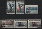 Französische Gebiete i. d. Antarktis 1956 ** - Freimarken Pinguine / Robben -