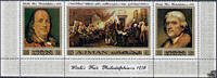 Vereinigte Arabische Emirate Ajman 1971 ** - 25-75 Dh - Bewerbung von Philadelphia um die Austragung der Weltausstellung 1976 - Dreierstreife -