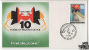 Papua Neuguinea  Papua-Neuguinea 1985 FDC - 10 Jahre Unabhängigkeit