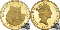 Cook-Inseln Neuseeländische Verwaltung 25 Dollar 25 Dollar 1997 - Tiger -