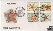 Papua Neuguinea Papua-Neuguinea 1987 FDC - Seesterne -