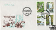 Unbekannt Papua-Neuguinea - Nr. 610-13 FDC Wasserfälle -