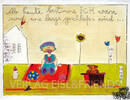 Ab heute bestimme ICH wann und wie lange geschlafen wird... - Kunstbillet von Michaela Mara -