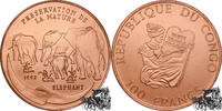 Kongo 100 Francs 100 Francs 1993 - Protection of Nature, Elefanten -
