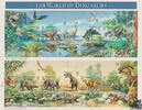 Vereinigte Staaten USA 1997 ** - 15 x 32 C - Prähistorische Tiere - Zusammendruck-Bogen -