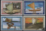 Papua Neuguinea Papua-Neuguinea - Nr. 1477-80 ** Traditionelle Kanus -