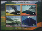 Papua Neuguinea Papua-Neuguinea - Nr. Block 91 ** Vulkane -