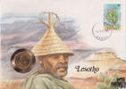 Lesotho 5 Numisbrief Lesotho 1988 - Mann mit Hut -