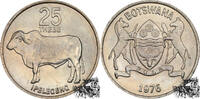 Botsuana 25 Thebe Nuevo Sol 25 Thebe 1976 - Afrikanischer Bulle -
