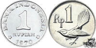 Indien 1 Rupiah 1 Rupiah 1970 - Fächerschwanz-Vogel -
