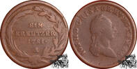  1 Kreuzer 1781 A 1 Kreuzer 1781 A &Ouml;sterreich f.vz. 46,00 EUR  + 13,60 EUR frais d'envoi