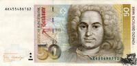   50 Mark 1989 - Deutschland - sehr sch&ouml;n  55,00 EUR  + 13,60 EUR frais d'envoi