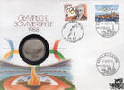 Schweiz 5 Franken Numisbrief Südkorea 1988 - Olympiade Seoul Eröffnung -