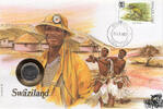 Swasiland 5 Cent Numisbrief Swasiland 1993 - Arbeiter in gelber Kleidung -