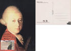 Belgien Ansichtskarte The Belgian Maximaphiles - Musik: Wolfgang Amadeus Mozart (1756) -