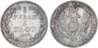 Russland 30 Kopeken 1835 + 3/4 Rubel 1837 Warschau Zar Nikolaus II. 1825-1855 TTB mit alter Patina / TTB+ mit leichter Patina