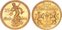 25 Gulden 1930  Danzig Freie Stadt Danzig vz-st mit leichter Goldpatina